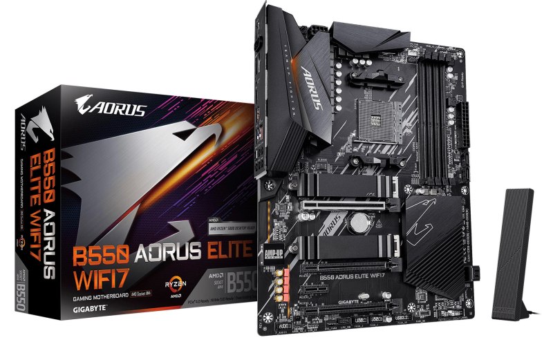 Gigabyte выпустила материнскую плату B550 Aorus Elite с поддержкой Wi-Fi 7