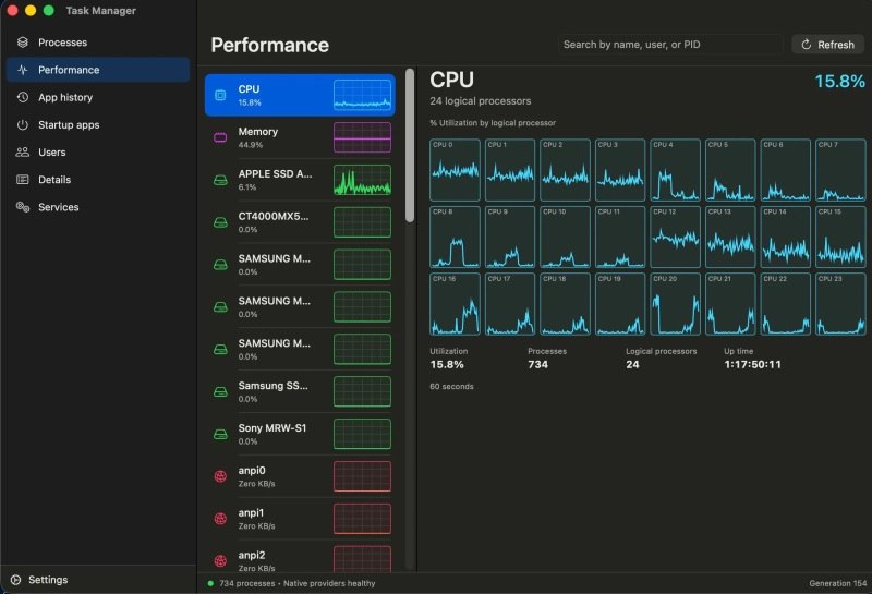 Бывший инженер Microsoft выпустил «Диспетчер задач» для macOS