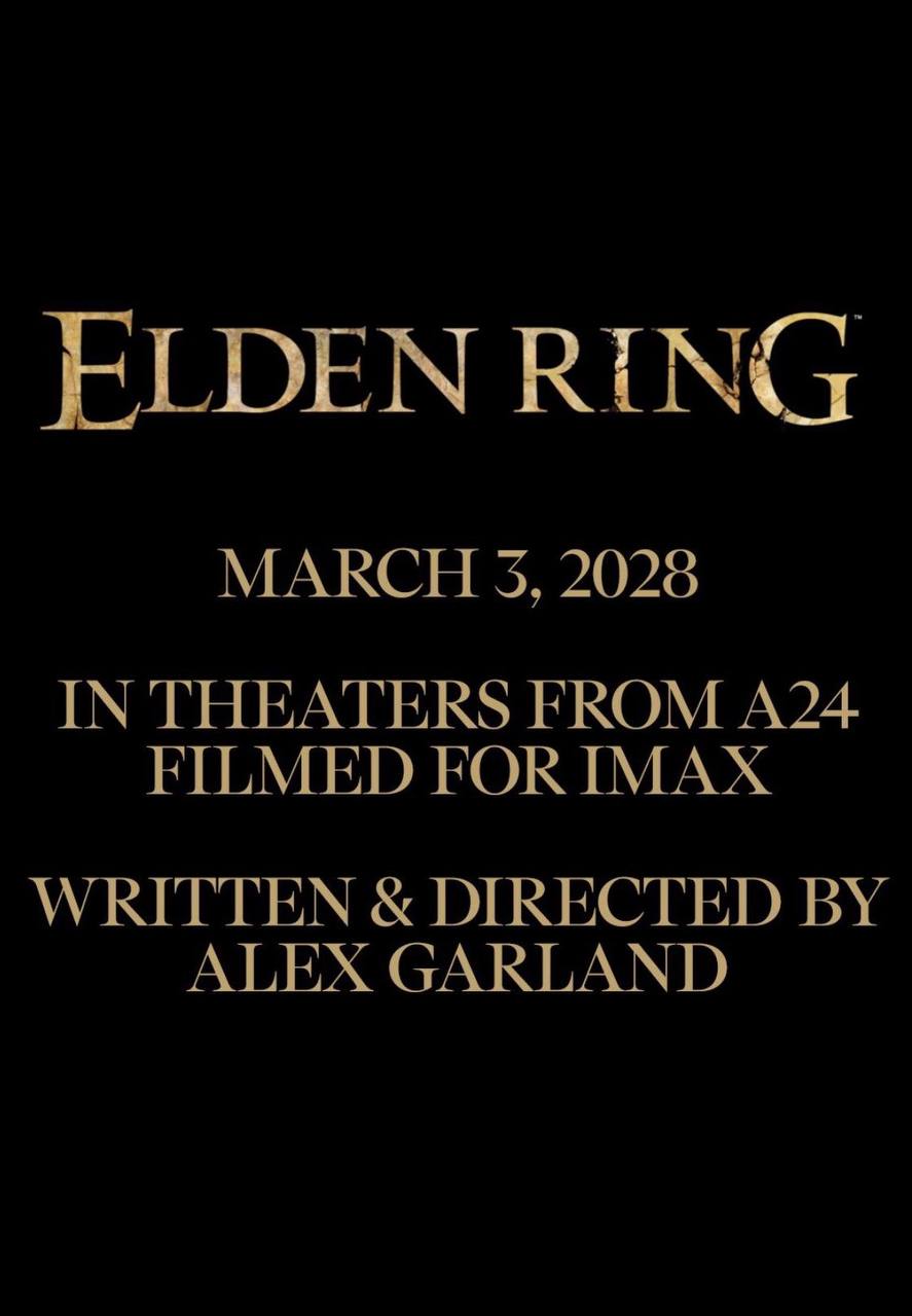 Фильм Elden Ring выйдет 3 марта 2028 года