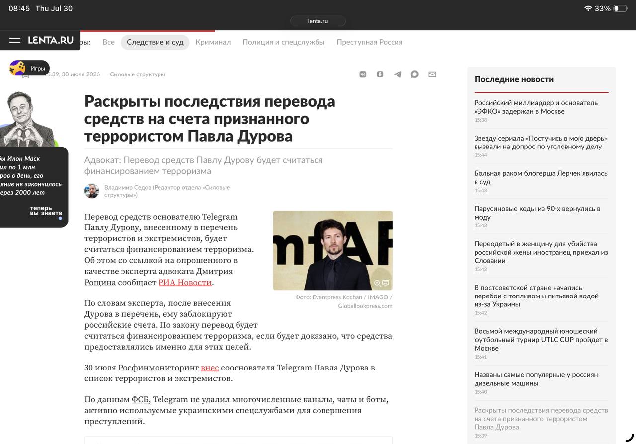 Оплата Telegram Premium