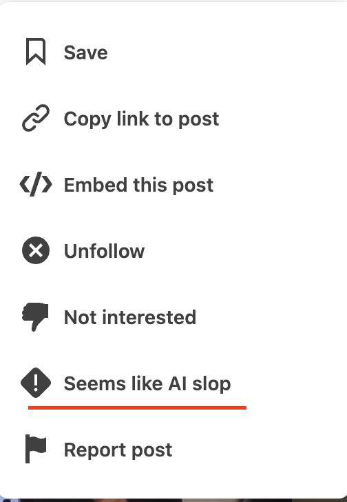 LinkedIn добавил возможность жаловаться на AI-контент