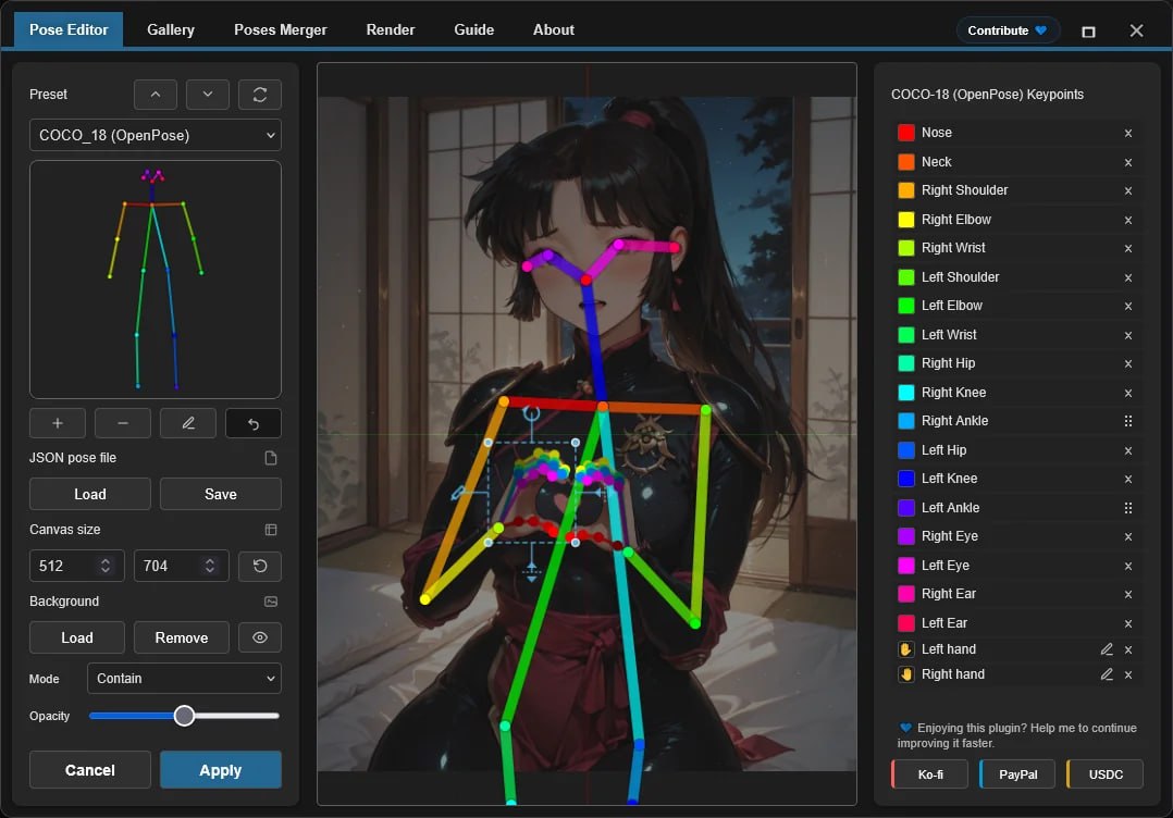 OpenPose Studio для ComfyUI