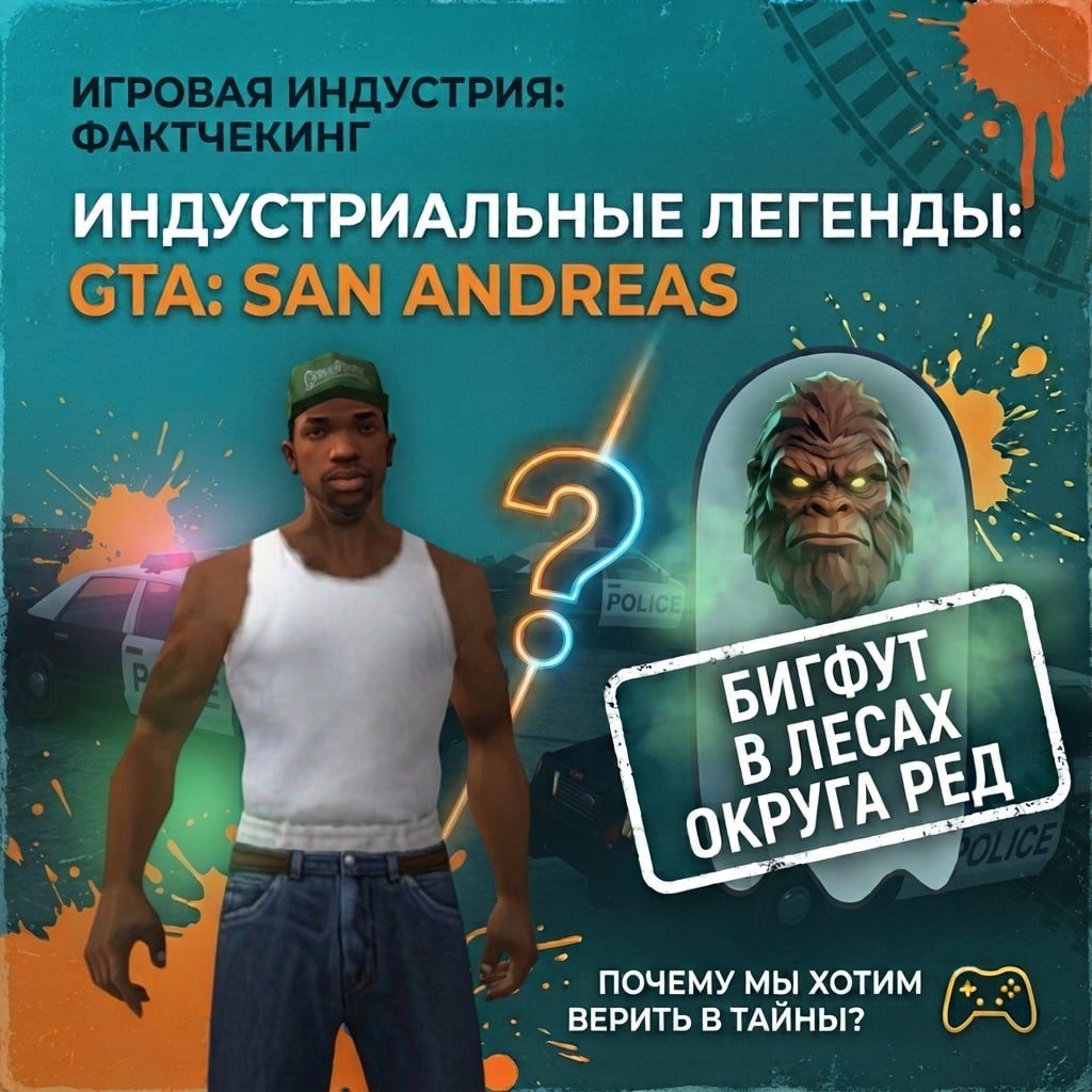 Индустриальные легенды: GTA: San Andreas и миф о Бигфуте