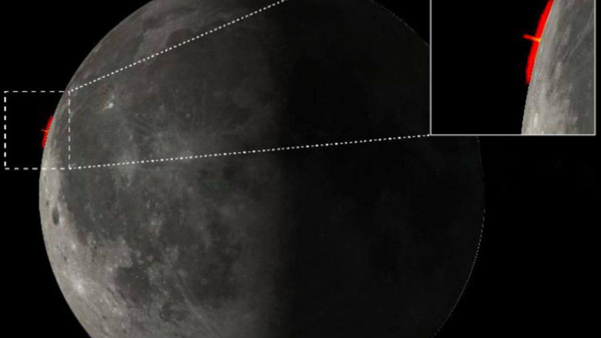 Астрономы показали, как может выглядеть падение ракеты Falcon на Луну