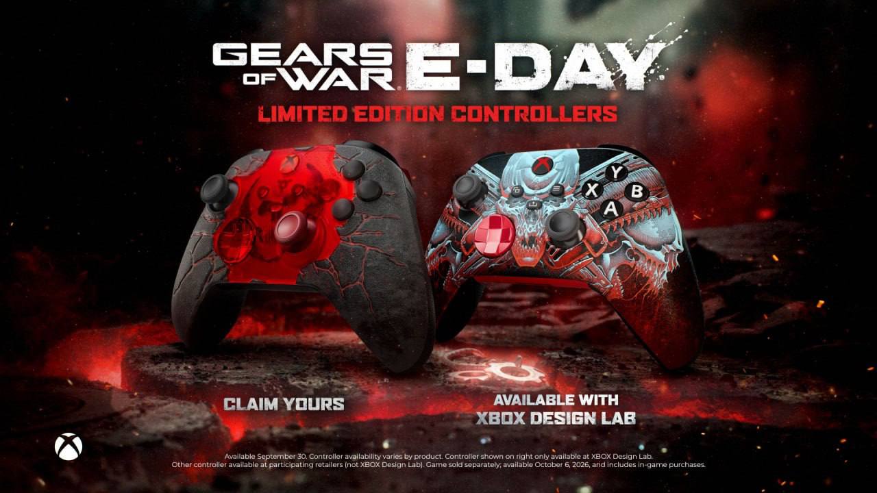 Xbox представила лимитированные геймпады в стиле Gears of War: E-Day