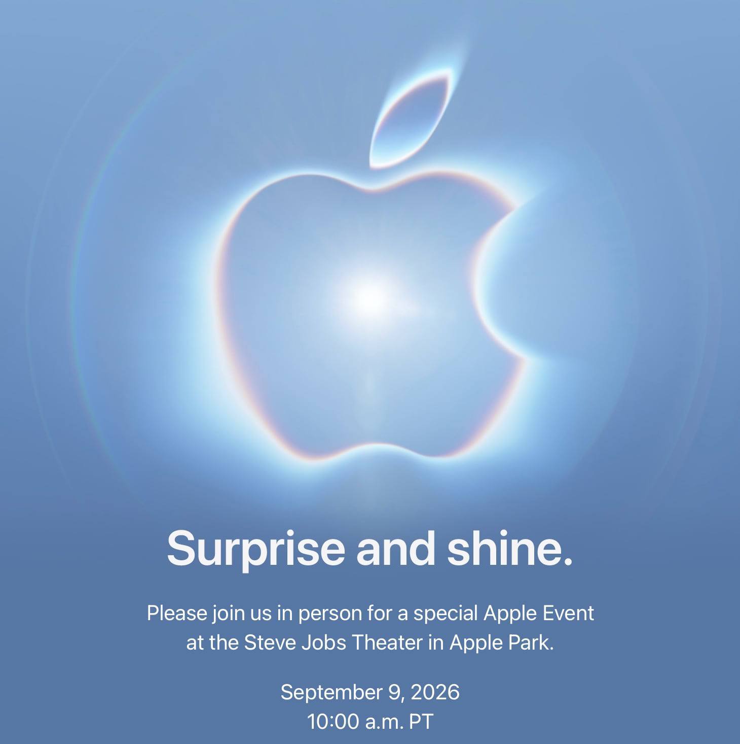 Apple анонсировала презентацию на 9 сентября