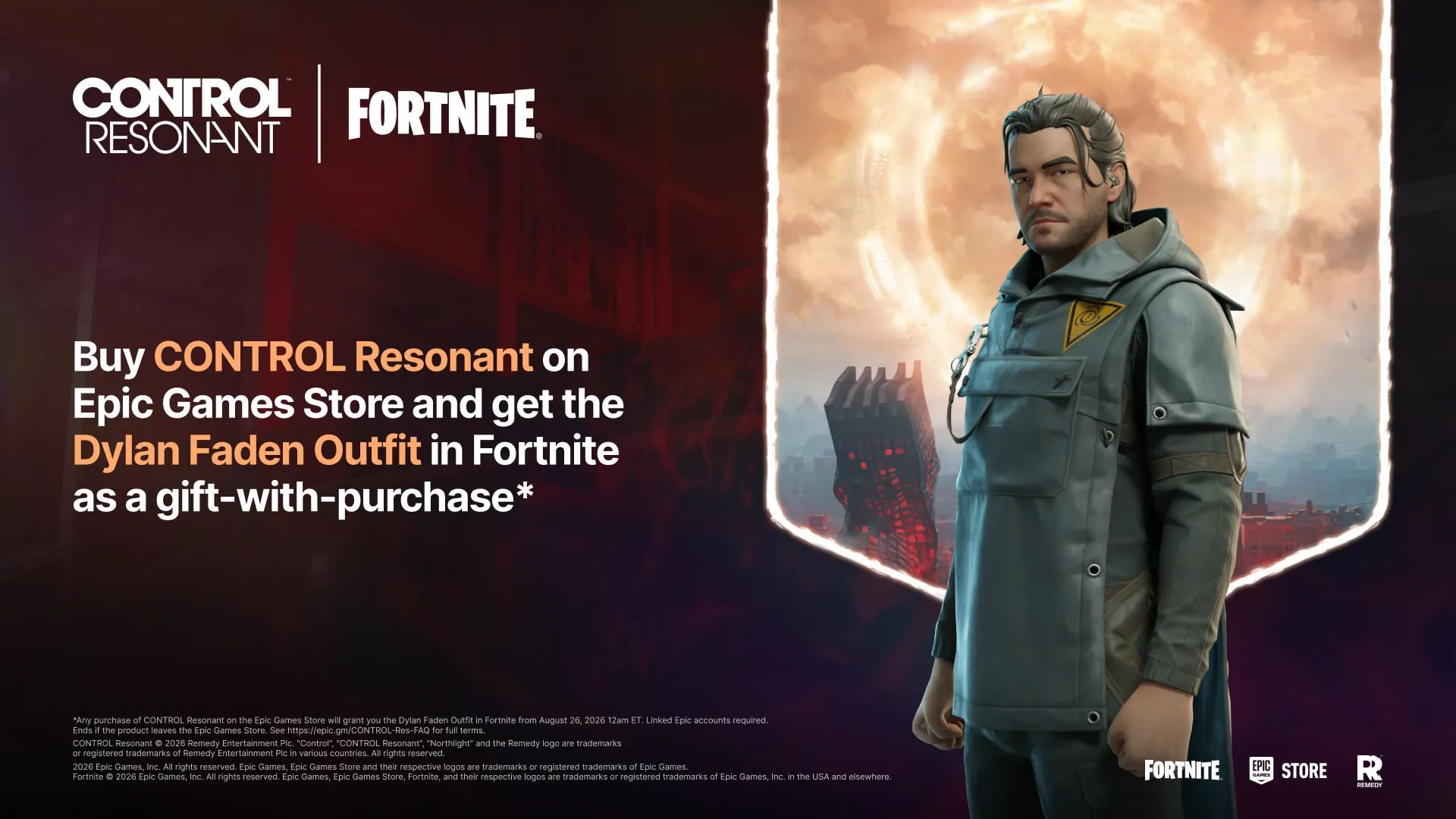 Владельцы Control Resonant в EGS получат скин Дилана Фейдена в Fortnite