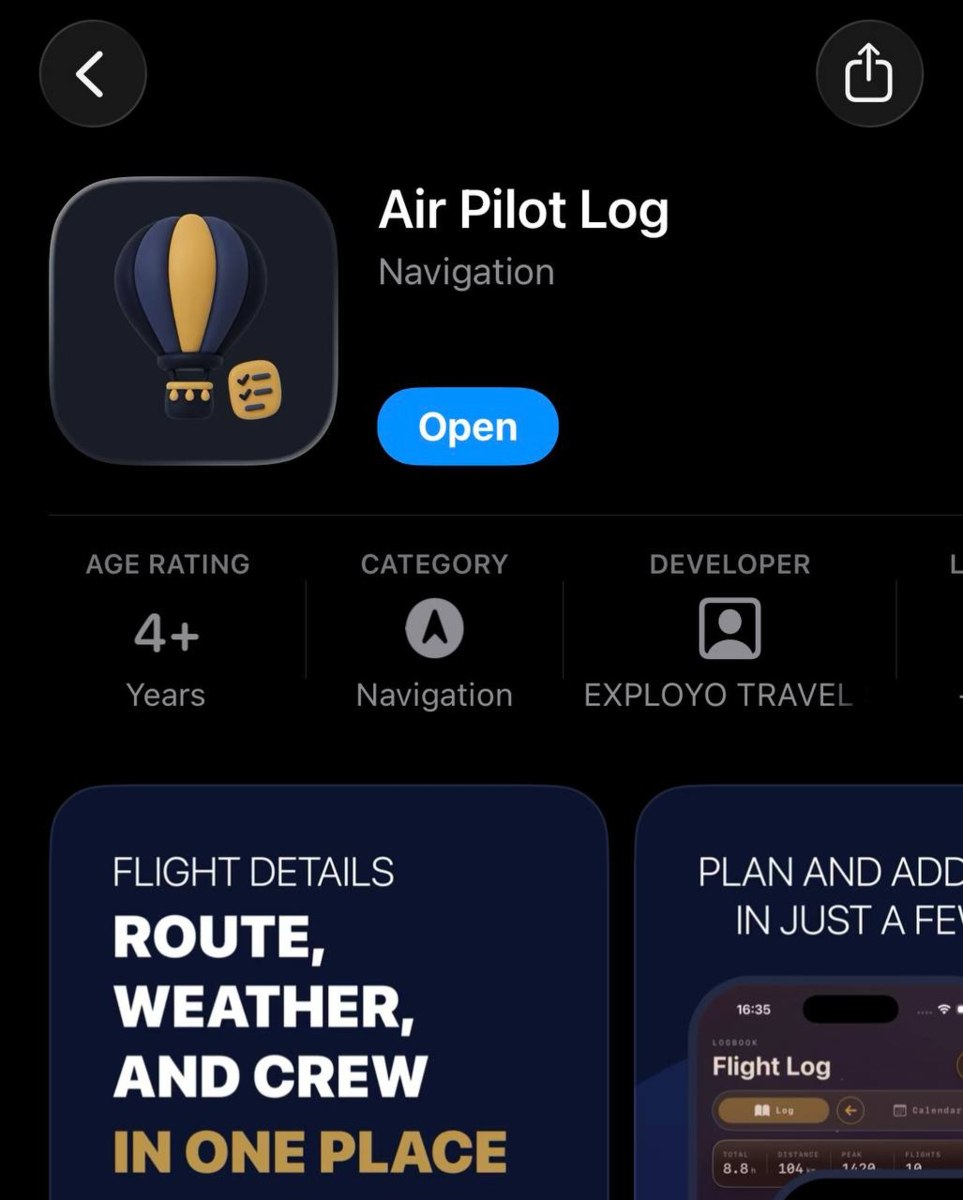 В App Store вышло приложение Air Pilot Log с функциями Т-Банка