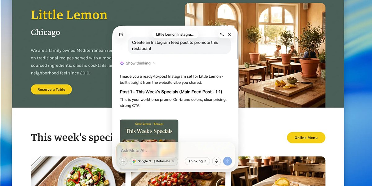 Meta выпустила приложение Meta AI для macOS