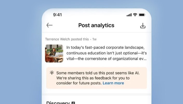 LinkedIn добавил кнопку «Похоже на нейрослоп»