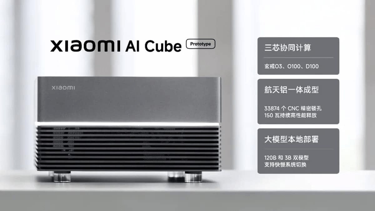 Xiaomi представила прототип AI-компьютера AI Cube
