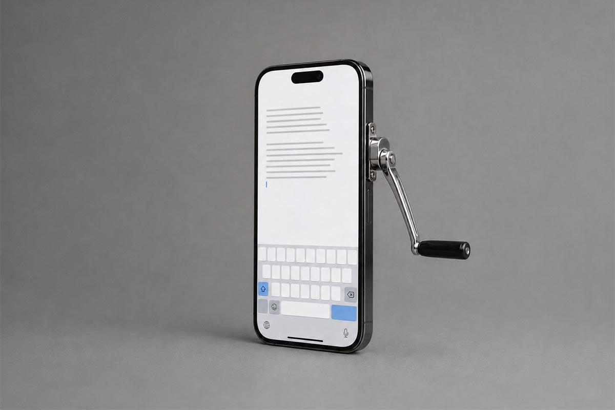 Лайфхак: перенос строки на iPhone