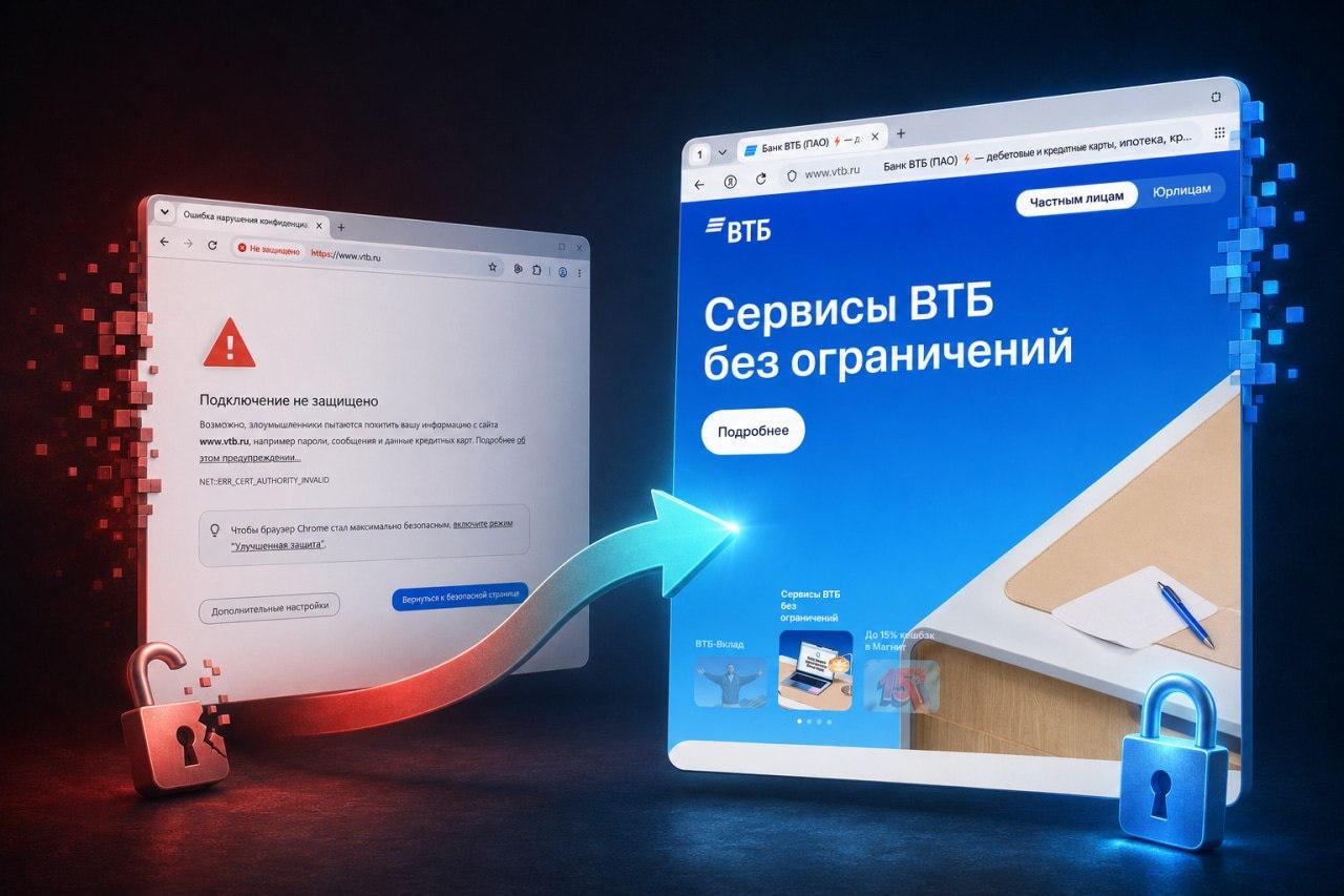 Как восстановить доступ к сайтам российских банков