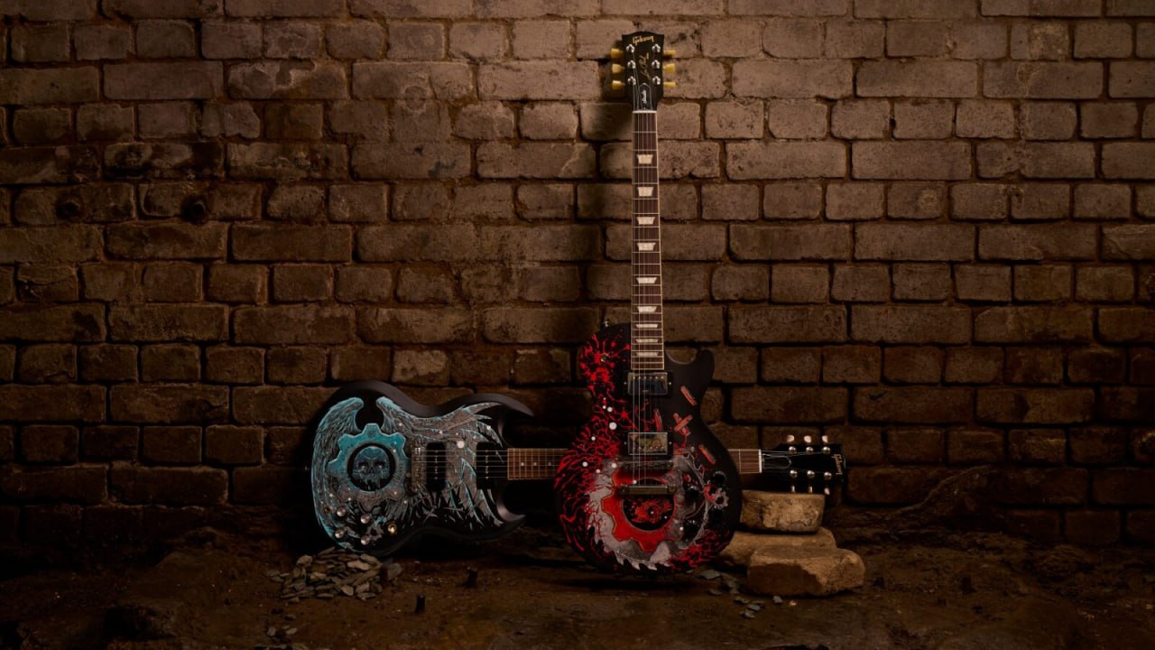 Gibson и The Coalition представили лимитированные гитары в стиле Gears of War