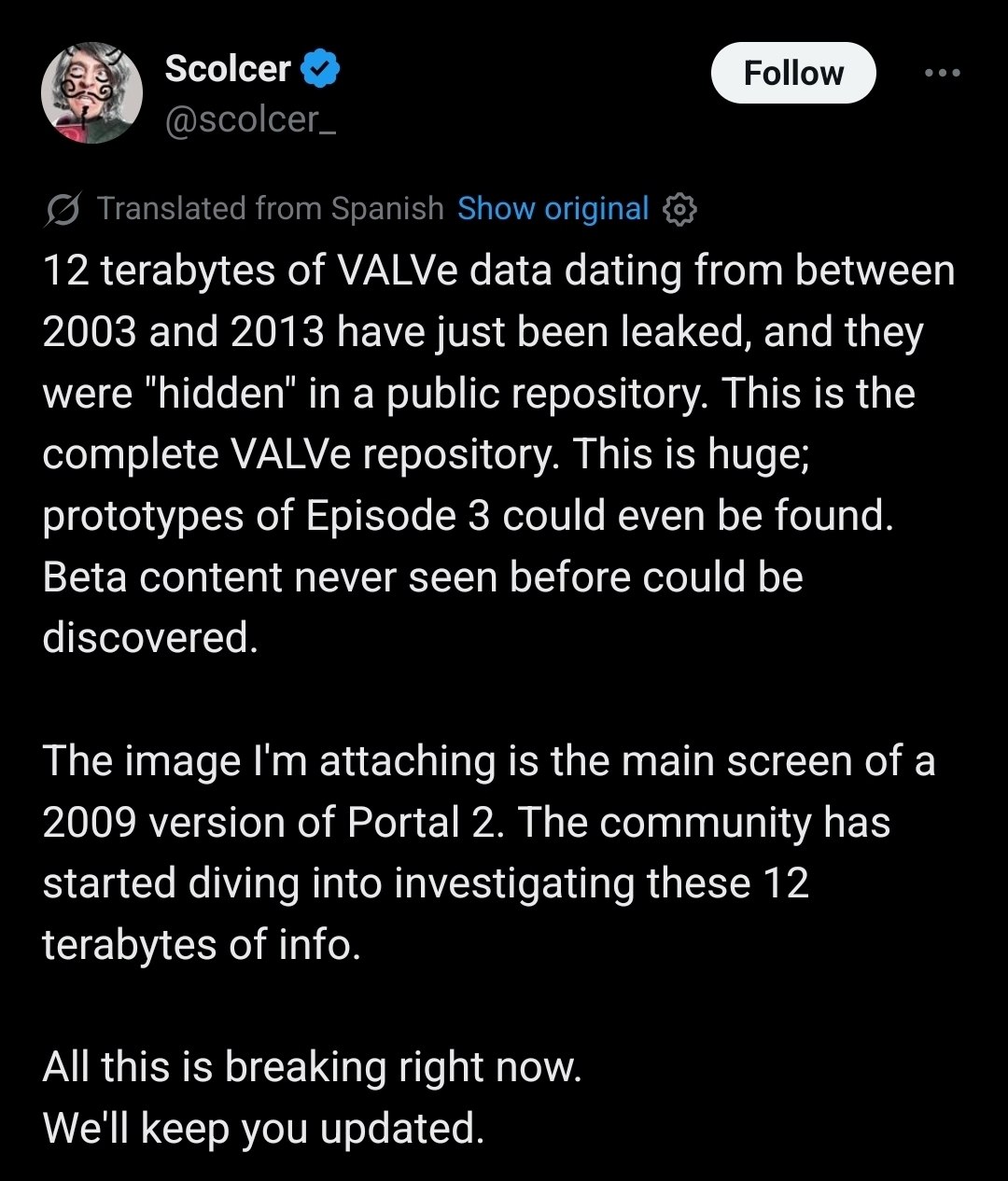 Valve столкнулась с возможной утечкой данных объемом 12 ТБ