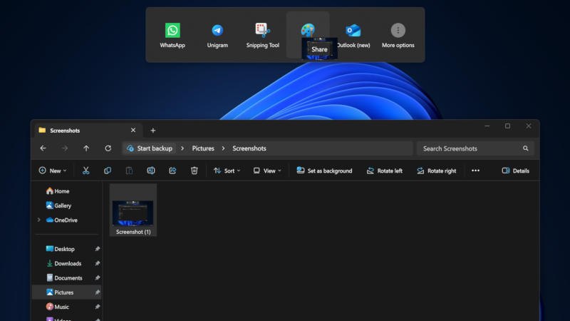 Microsoft удаляет панель Drag Tray из Windows 11