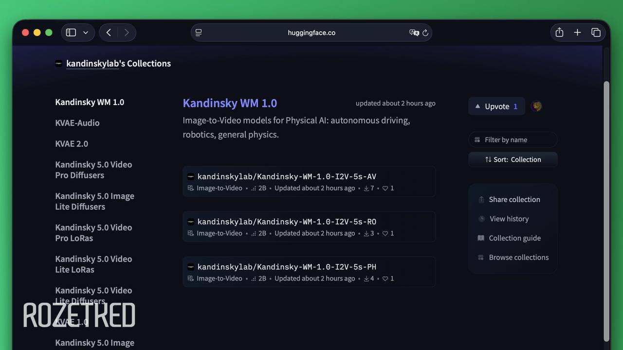 Сбер выпустил Kandinsky WM 1.0 для обучения роботов и беспилотников