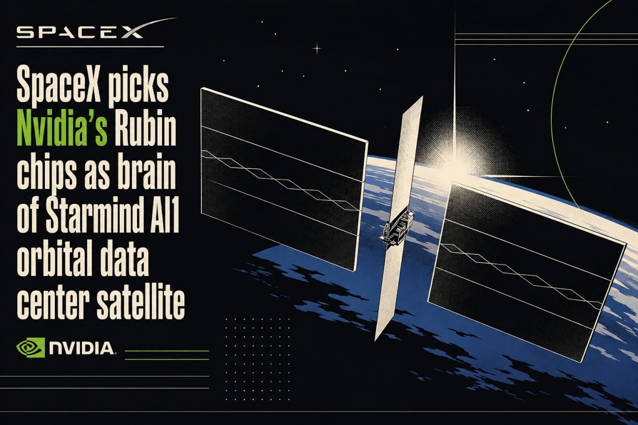 SpaceX и Nvidia создают орбитальный суперкомпьютер Starmind AI1