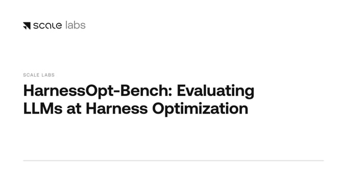 Scale AI представила бенчмарк HarnessOpt-Bench для оценки способностей моделей к оптимизации ИИ-агентов