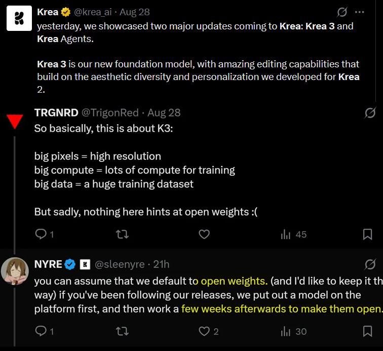 Krea 3 готовится к релизу с функциями редактирования