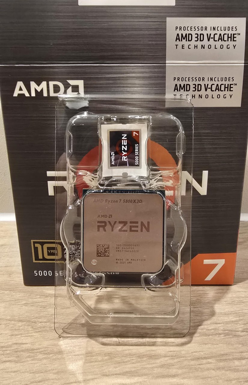 Покупатель получил процессор Ryzen 7 5800X3D вместо кулера