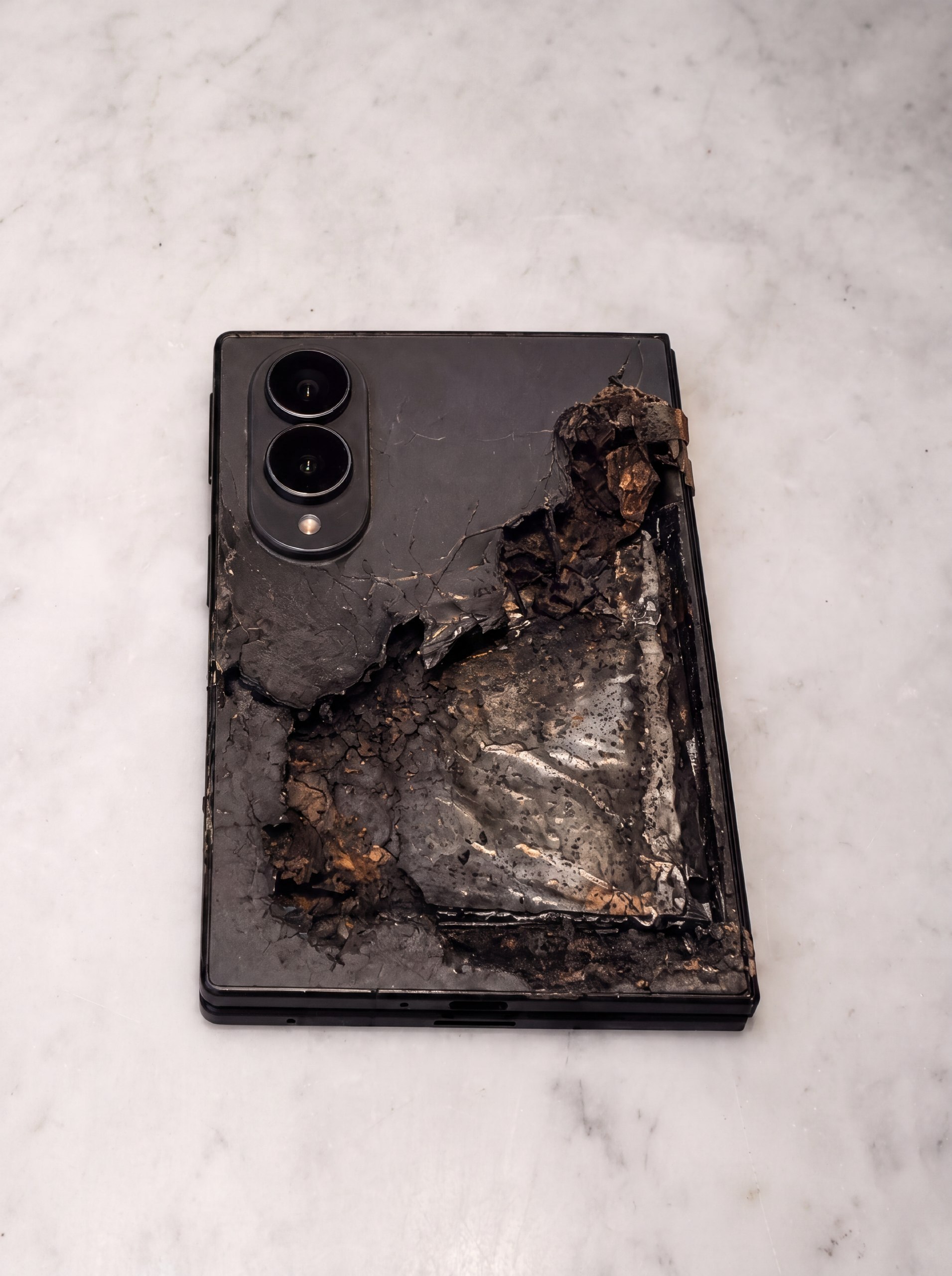 Самовозгорание Samsung Galaxy Z Fold 8 в Москве