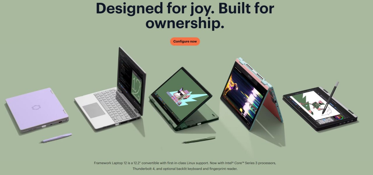 Framework обновляет Laptop 12 на процессорах Intel Core Series 3
