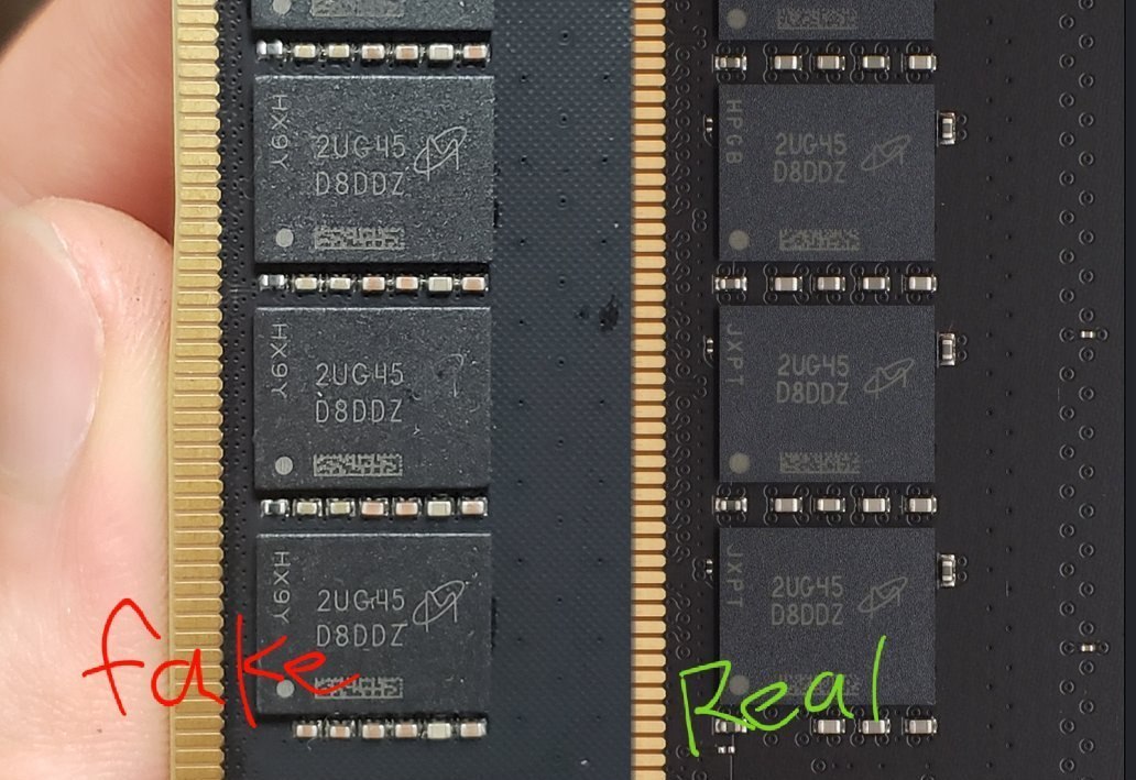 На рынке обнаружены поддельные модули DDR5