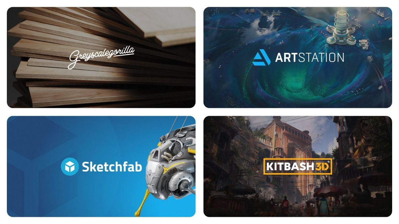 Kitbash 3D приобретает Artstation и Sketchfab