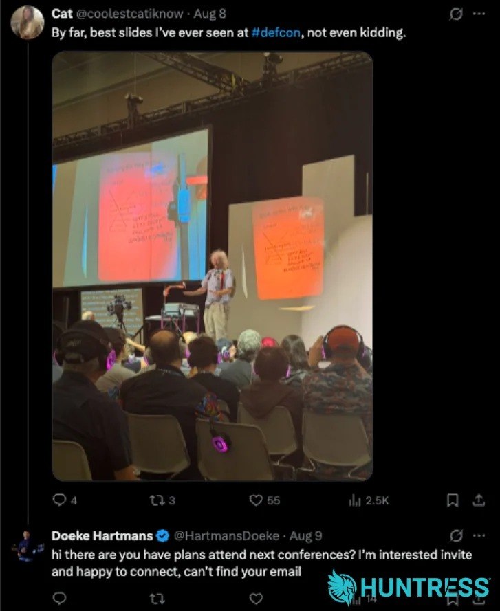 Фишинговая атака на участников DEF CON через Google Docs