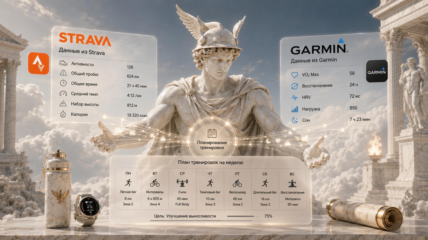 Интеграция AI-агентов со спортивными сервисами Strava и Garmin