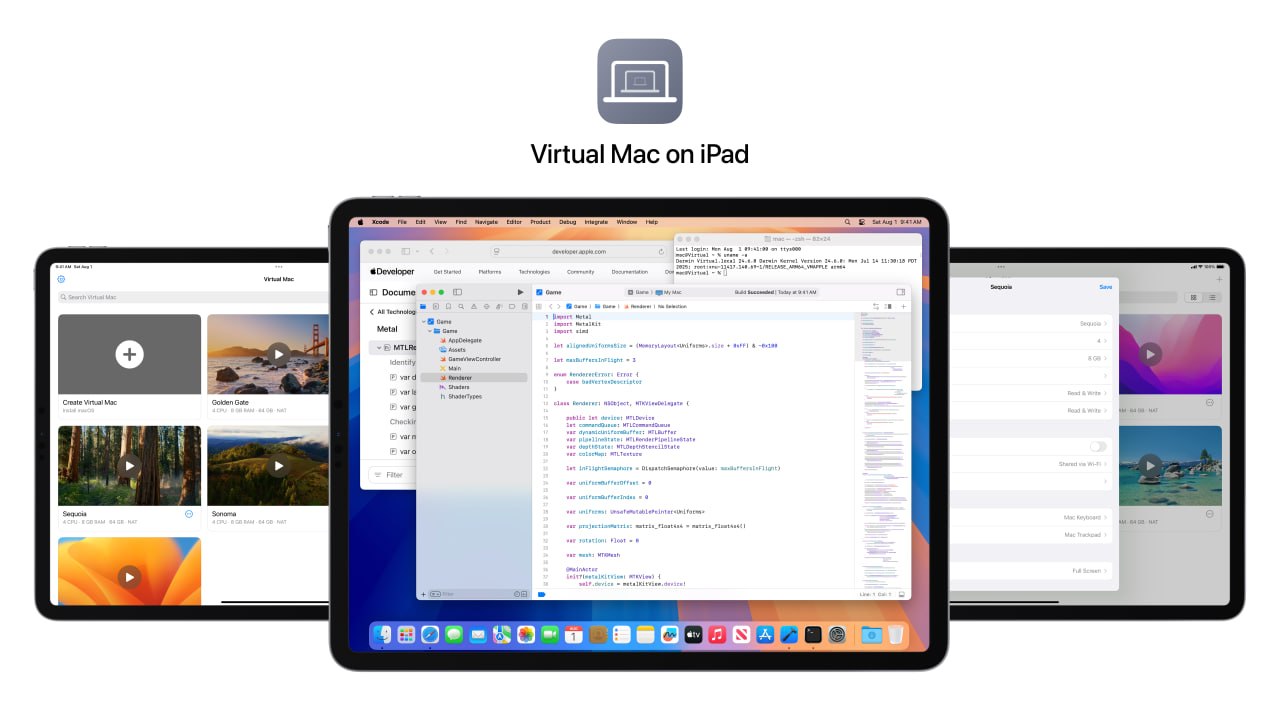 Запуск полноценной macOS на iPad с чипами M-серии