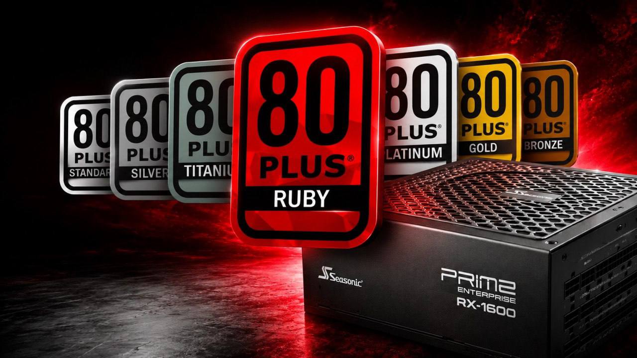 Seasonic представила блок питания Prime Enterprise RX-1600 с сертификатом 80 Plus Ruby
