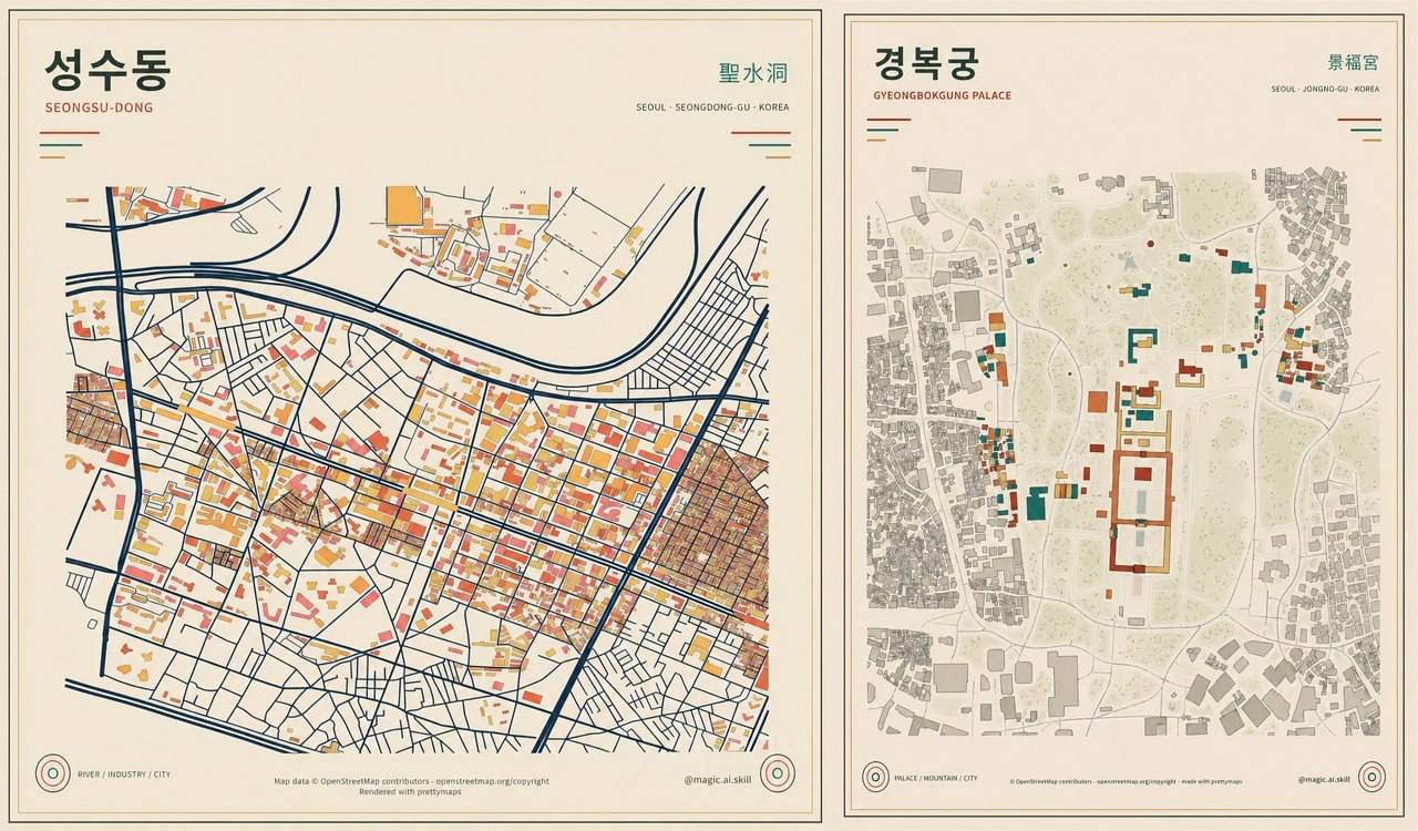 PrettyMaps: создание стильных карт из данных OpenStreetMap