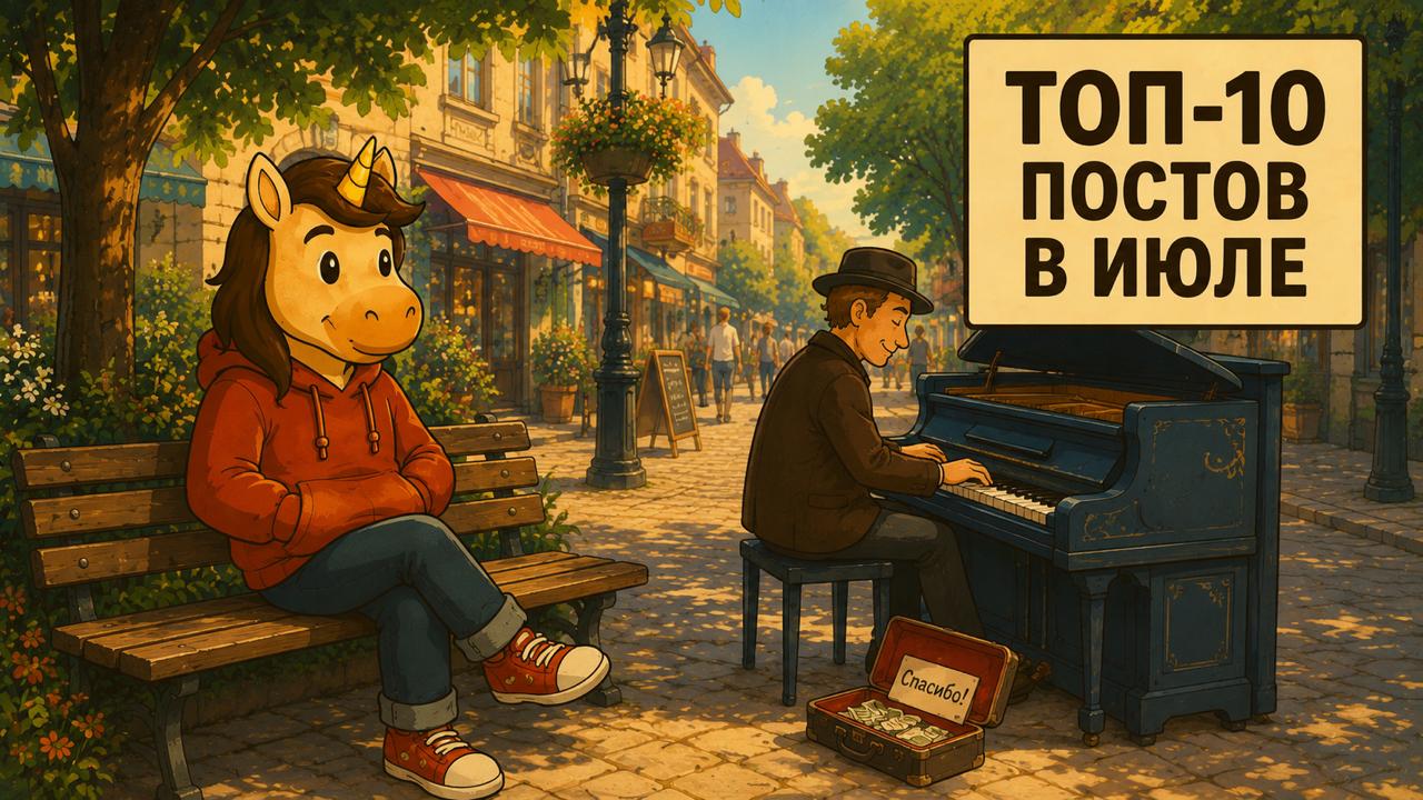 Топ-10 самых интересных постов The Edinorog за июль