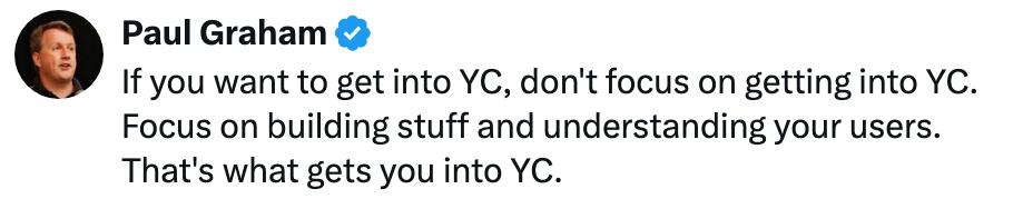 Совет Пола Грэма по поступлению в YC