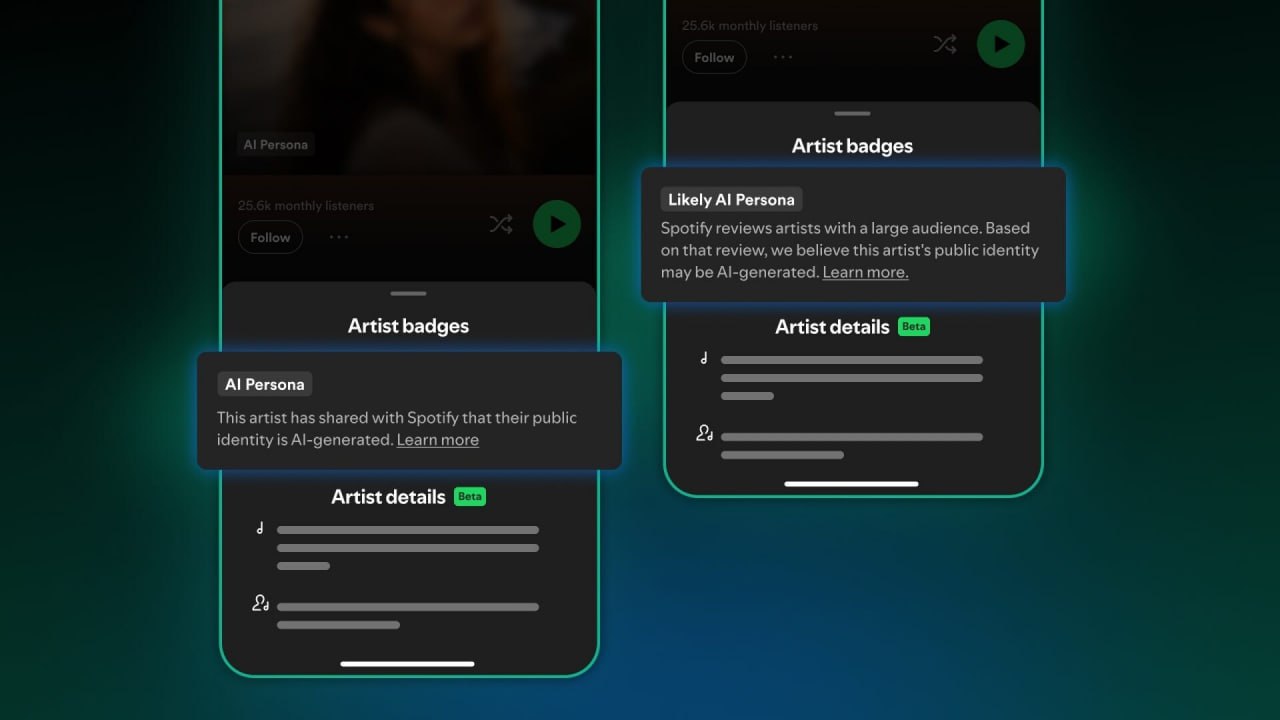 Spotify вводит жесткие меры против ИИ-артистов