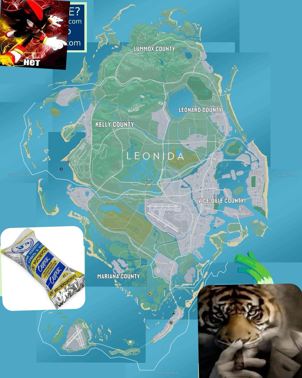 Утечка геймплея и карты GTA VI