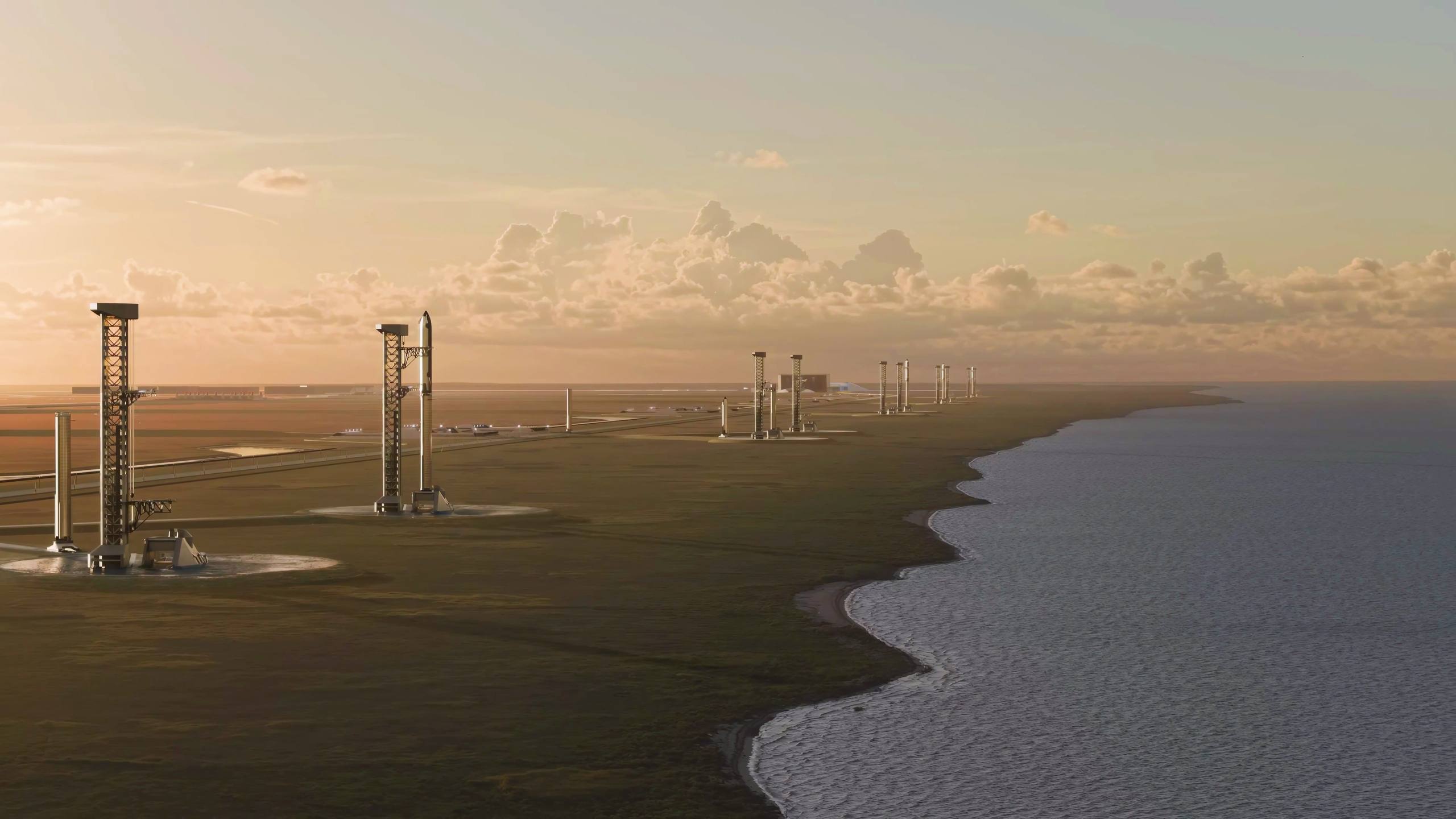 Планы SpaceX по расширению стартовых площадок для Starship