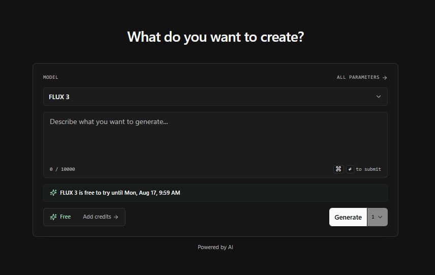 Бесплатный доступ к FLUX 3 до 17 августа