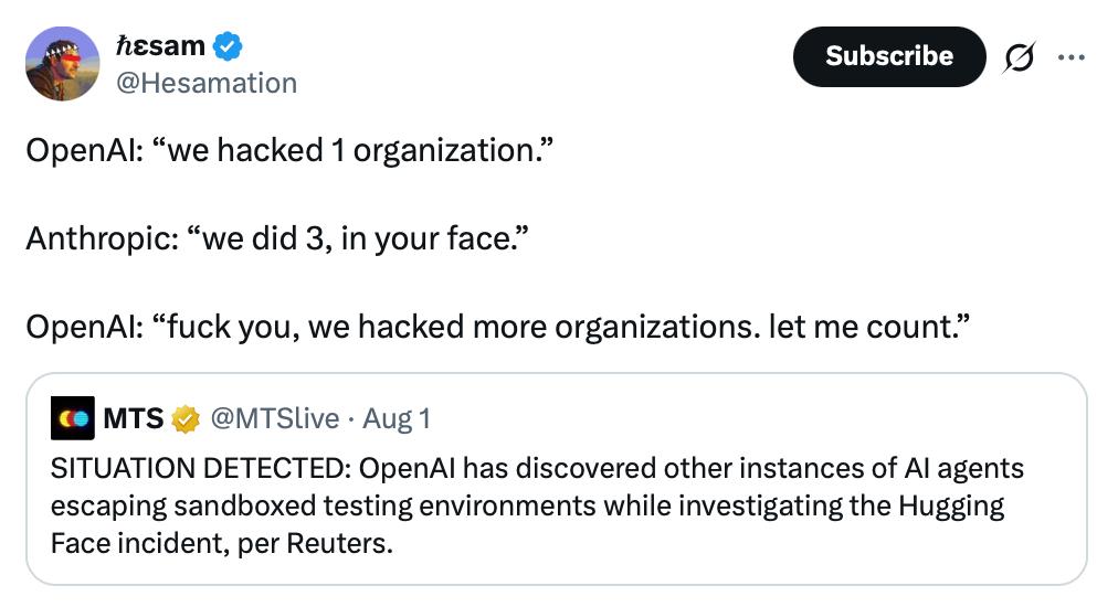 Anthropic и OpenAI: отчеты об инцидентах с выходом ИИ-агентов из изоляции