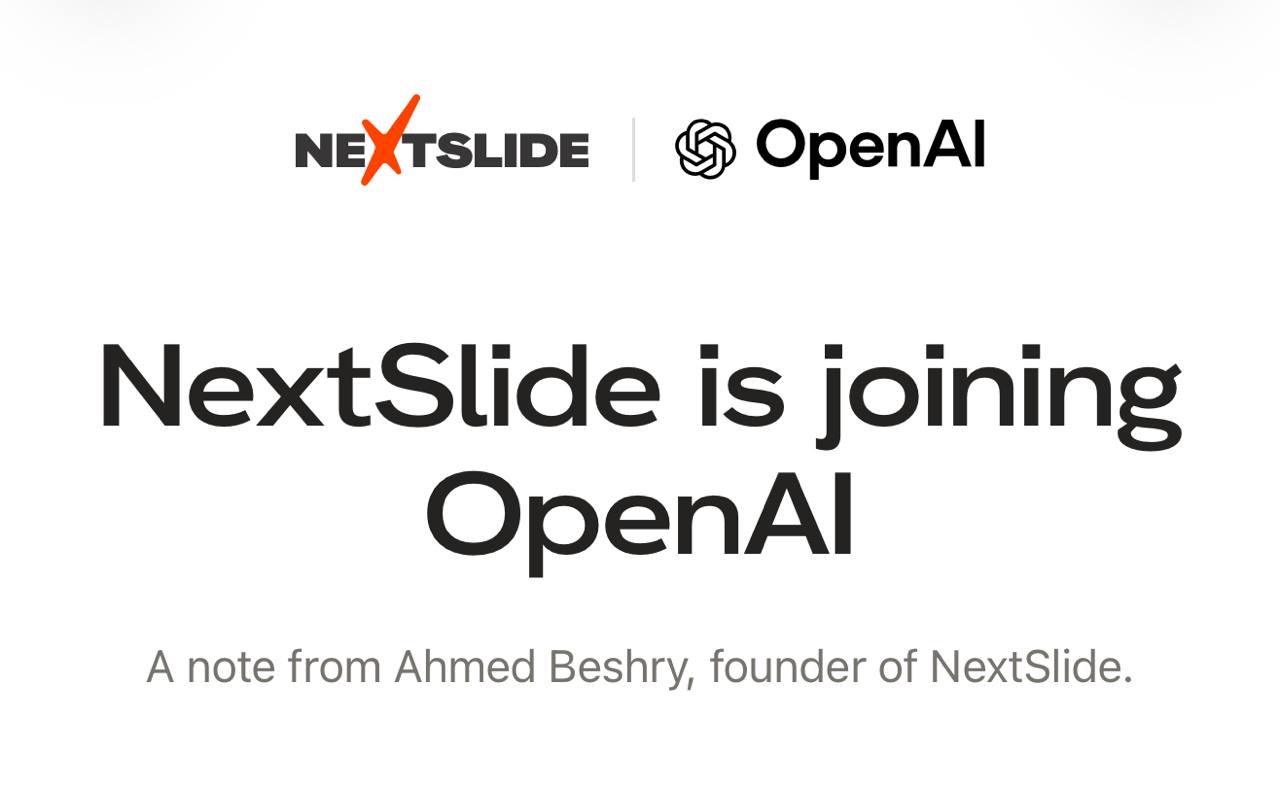 OpenAI приобрела стартап NextSlide