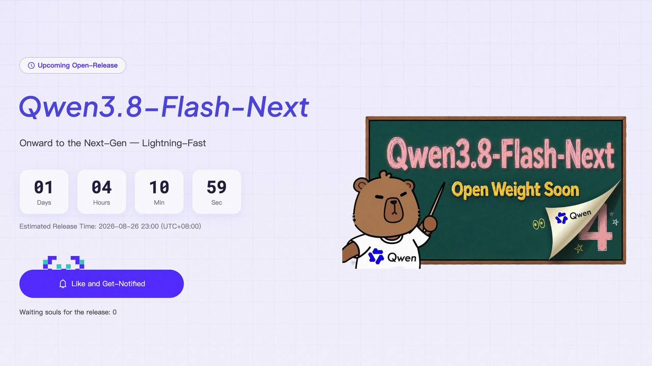 Анонс архитектуры Qwen-4 и модели Qwen3.8-Flash-Next