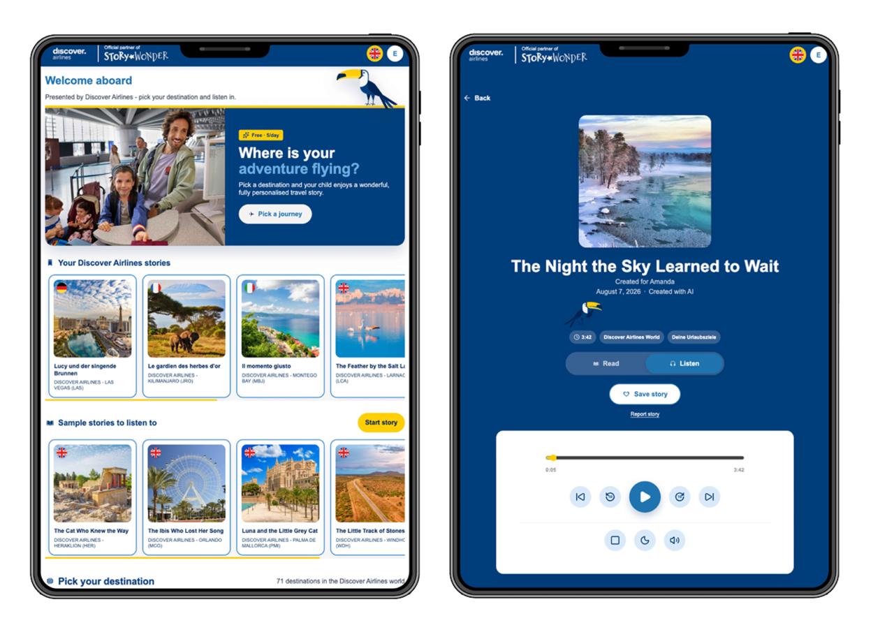 Discover Airlines запустила генератор ИИ-сказок для детей