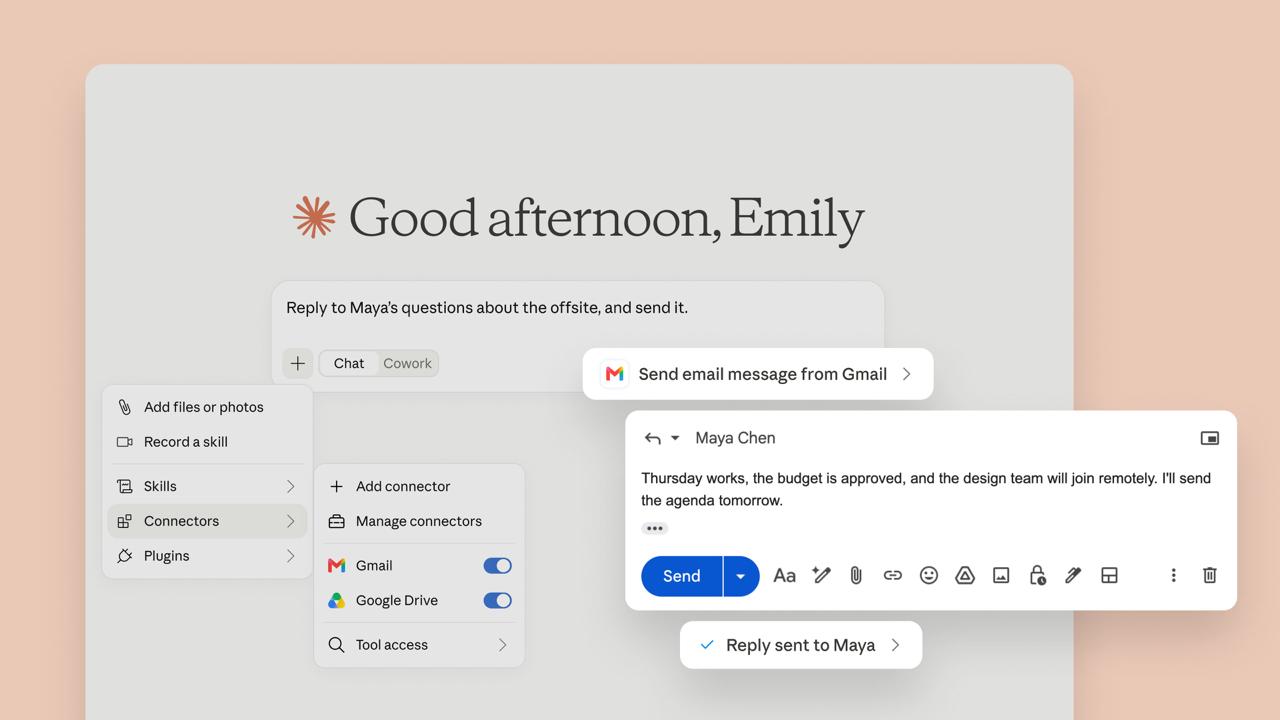 Claude получил интеграцию с Gmail и Google Drive