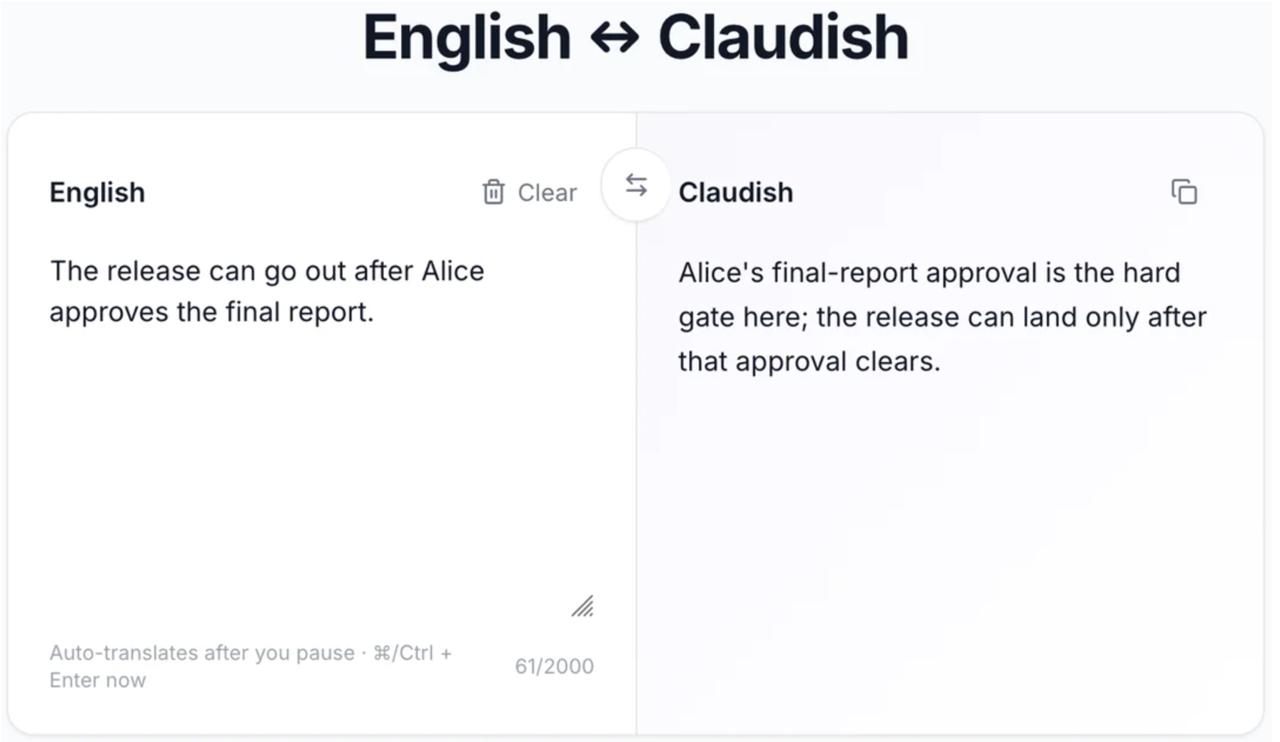 Переводчик с человеческого на стиль Claude