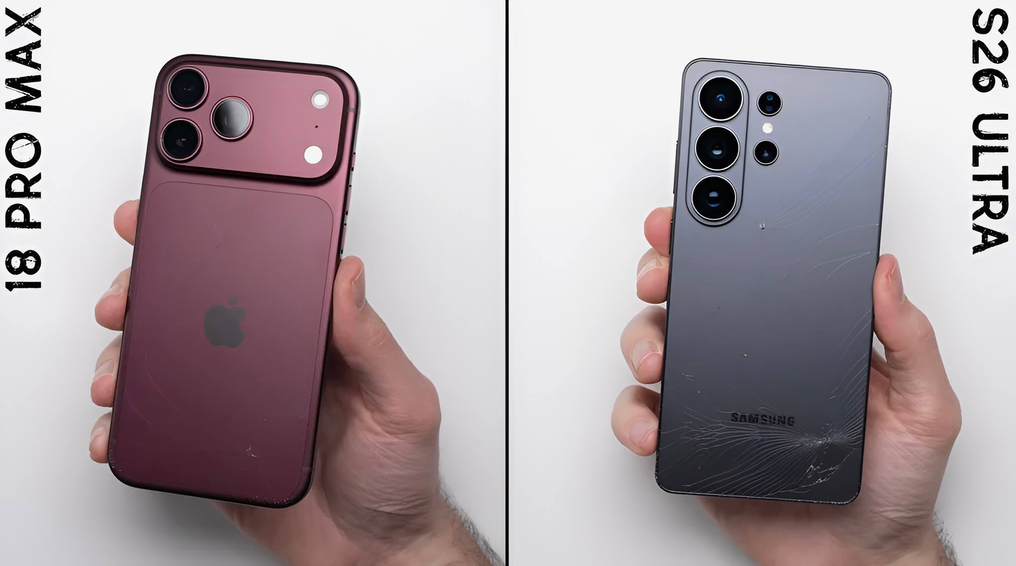 iPhone 18 Pro Max против Galaxy S26 Ultra: результаты дроп-теста