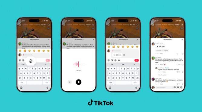 TikTok добавил голосовые сообщения и фото в комментарии
