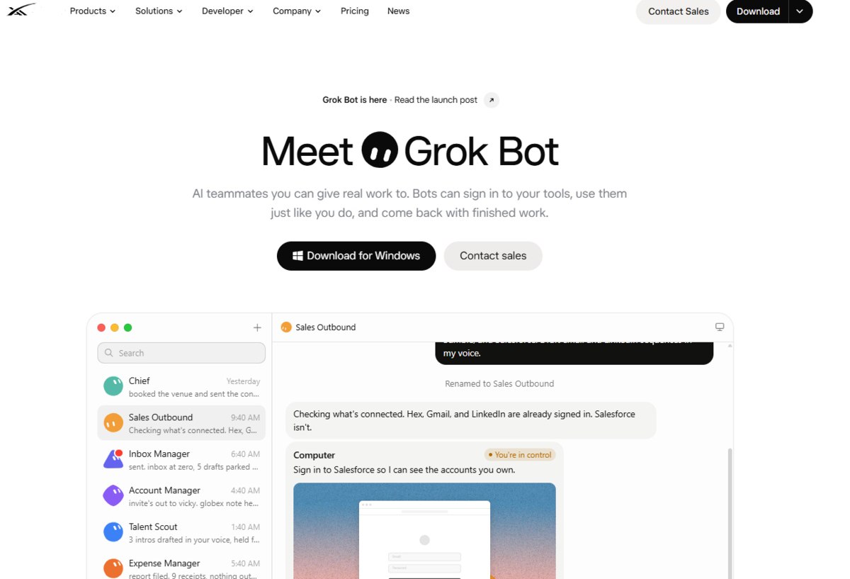 xAI выкупила домен dot.com перед запуском продукта OpenAI
