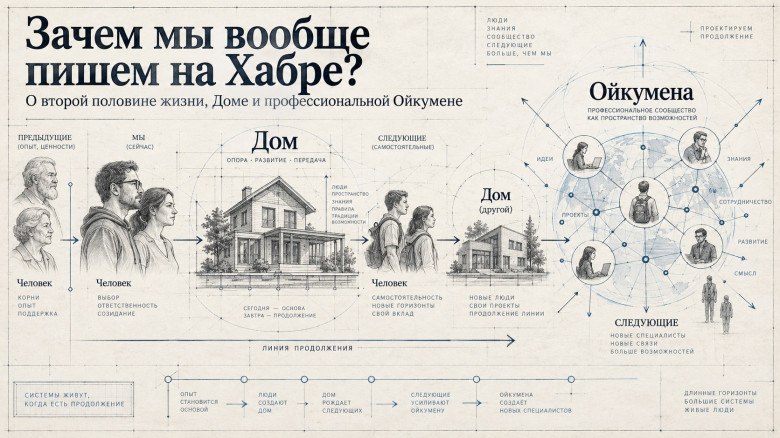 Зачем мы пишем на Хабр: системный подход к жизни и наследию